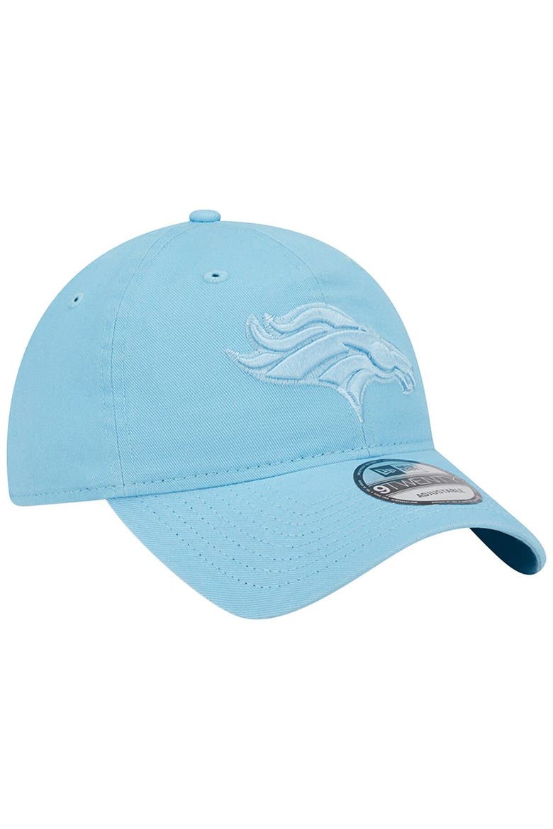 Men's New Era  Light Blue Denver Broncos Core Classic 2.0 Brights 9TWENTY Adjustable Hat, Alternate, color, Light Blue