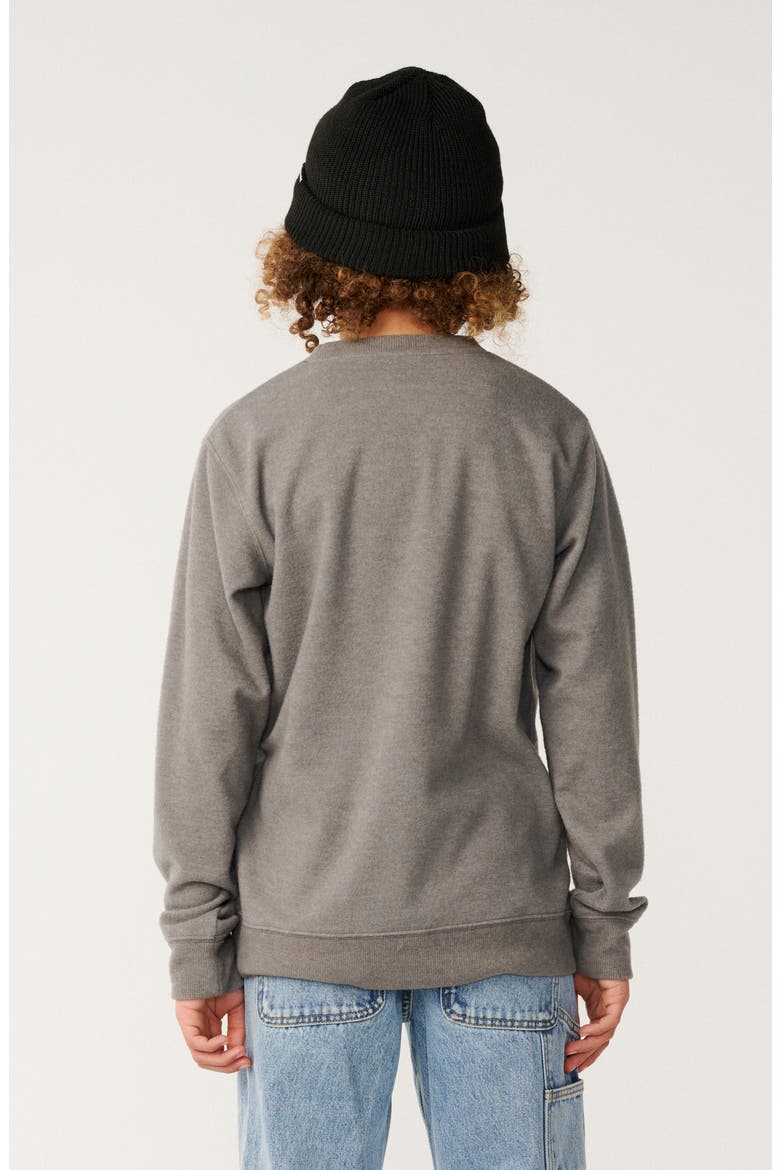 Kids' Grid Pocket Sweatshirt, Alternate, color, GREY MARLE