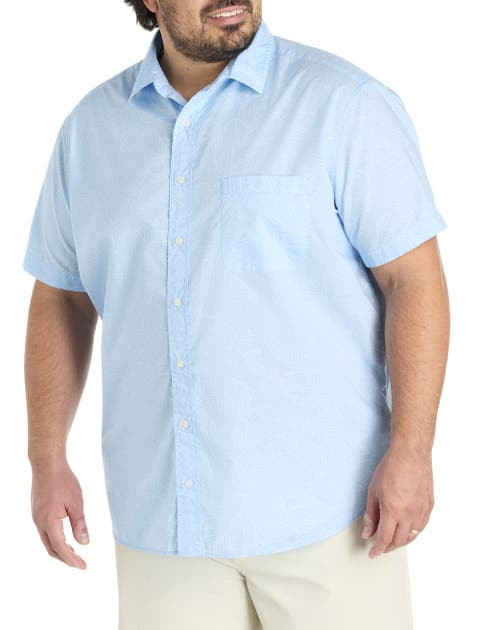 Big & Tall Fish Lines Madras Sport Shirt
