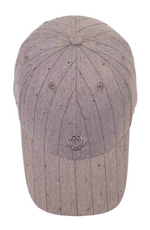 Maje Printed Cotton Cap In Purple