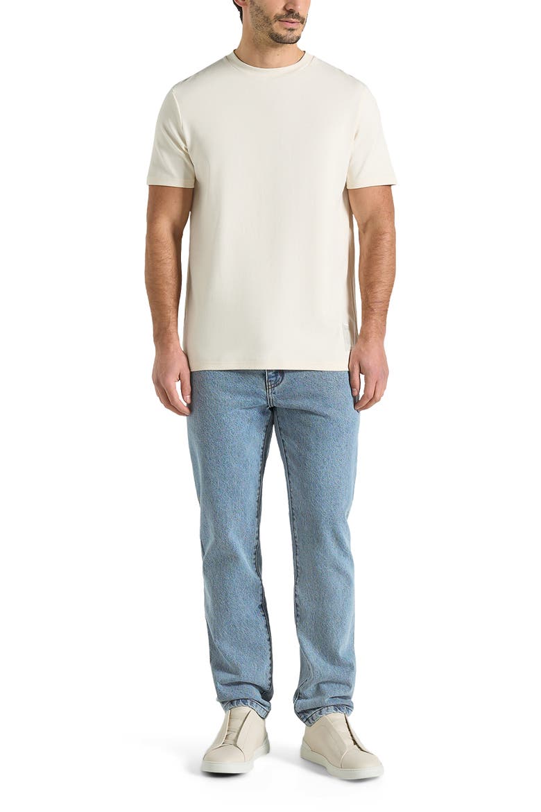 DN001 Tapered Fit Jeans, Alternate, color, Mid Blue