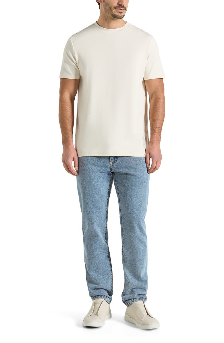 Manière De Voir DN001 Tapered Fit Jeans, Alternate, color, Mid Blue