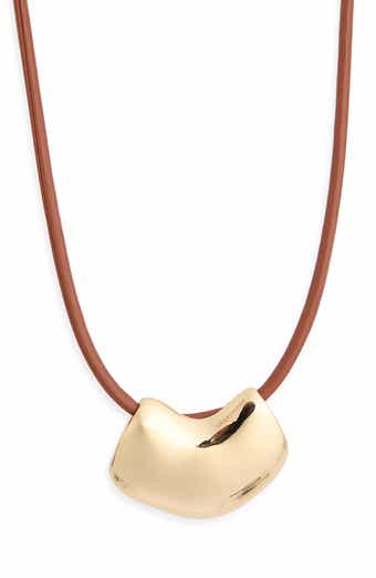 Adjustable Cord Pendant Necklace