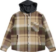 Quiksilver Mantra Hooded Insulated Flannel Jacket