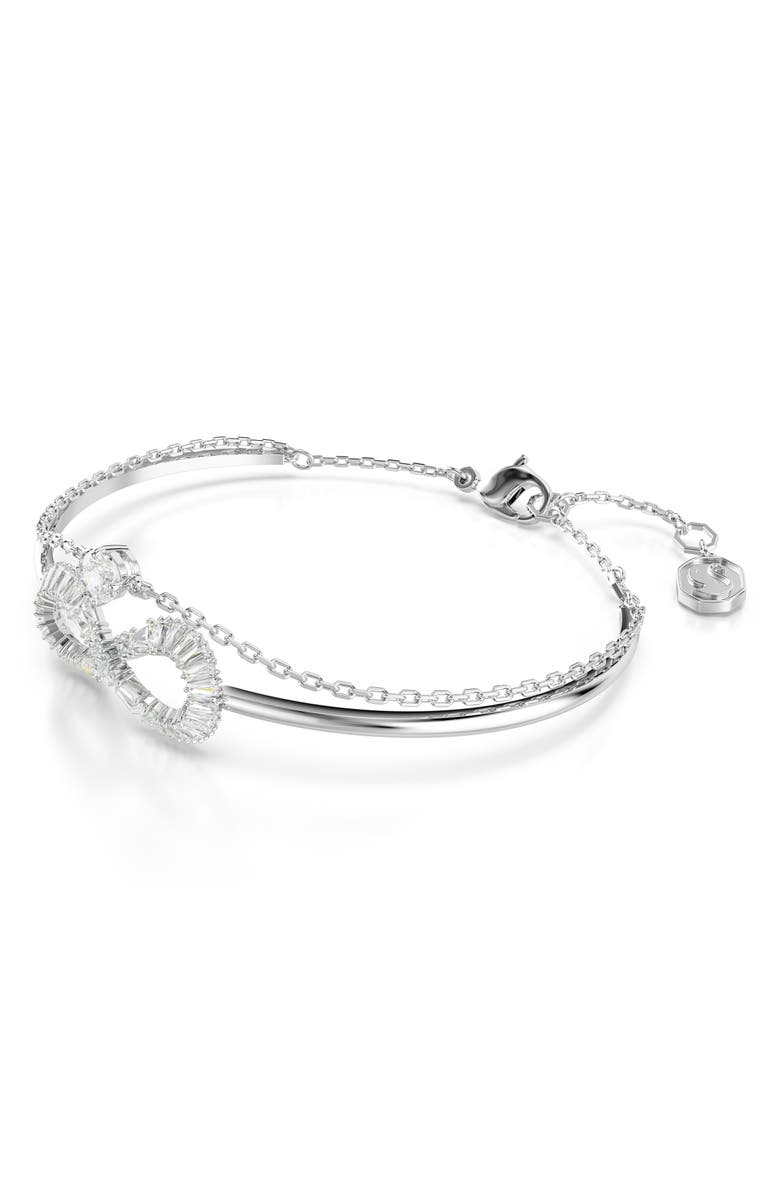 Swarovski Hyperbola Layered Bracelet, Alternate, color, White