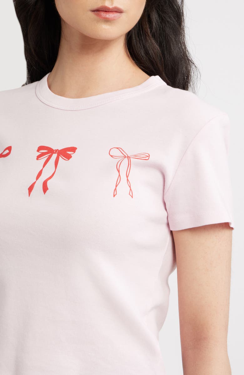 Junk Food Bows Graphic T-shirt, Alternate, color, Primrose Pink