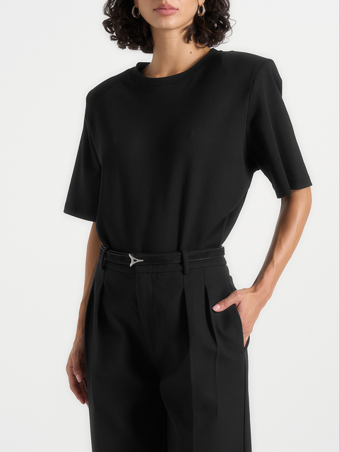Mia Wide Shoulder Bodysuit T-Shirt