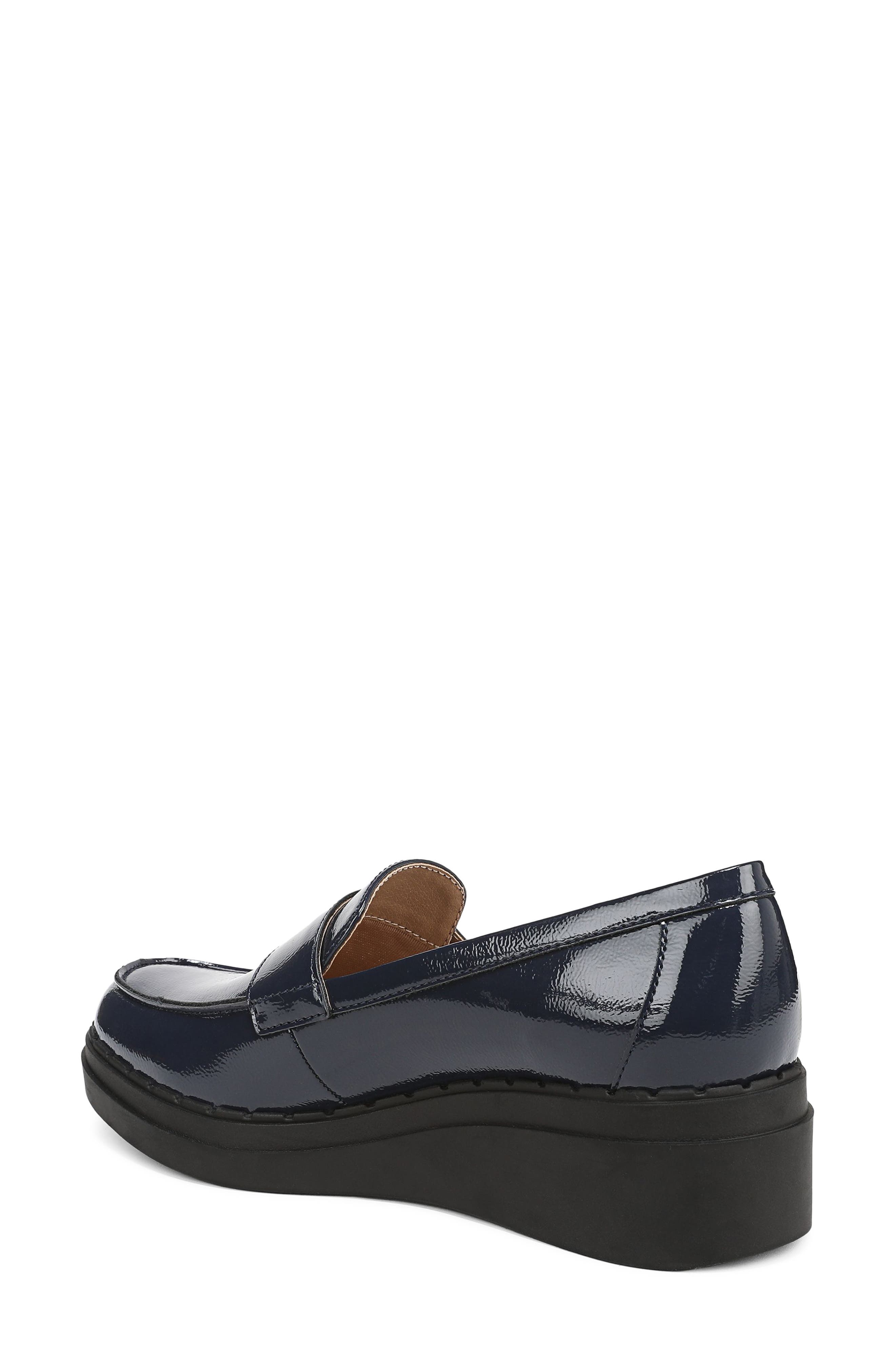 Dolce Platform Wedge Loafer, Alternate, color, LUX NAVY
