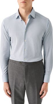 Eton Slim Fit Medallion 4Flex Fit Stretch Jersey Dress Shirt