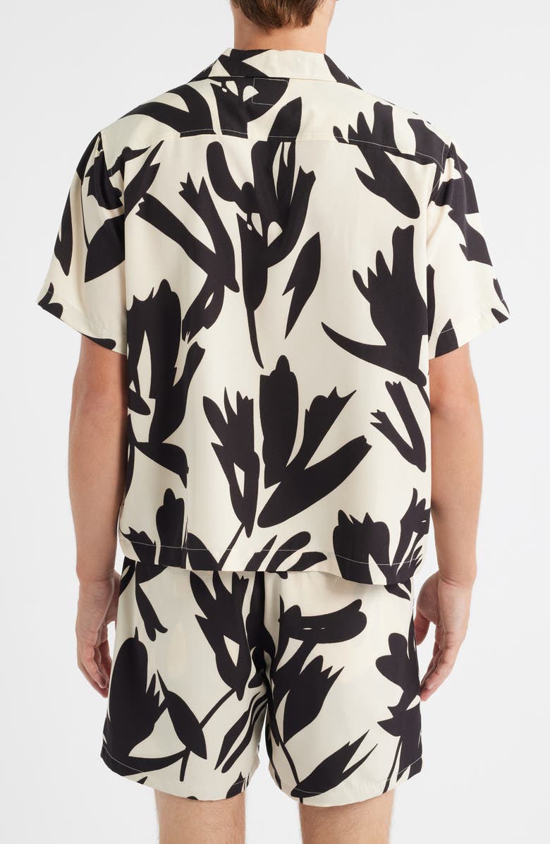 RIZORT Virginia Camp Shirt, Alternate, color, Black