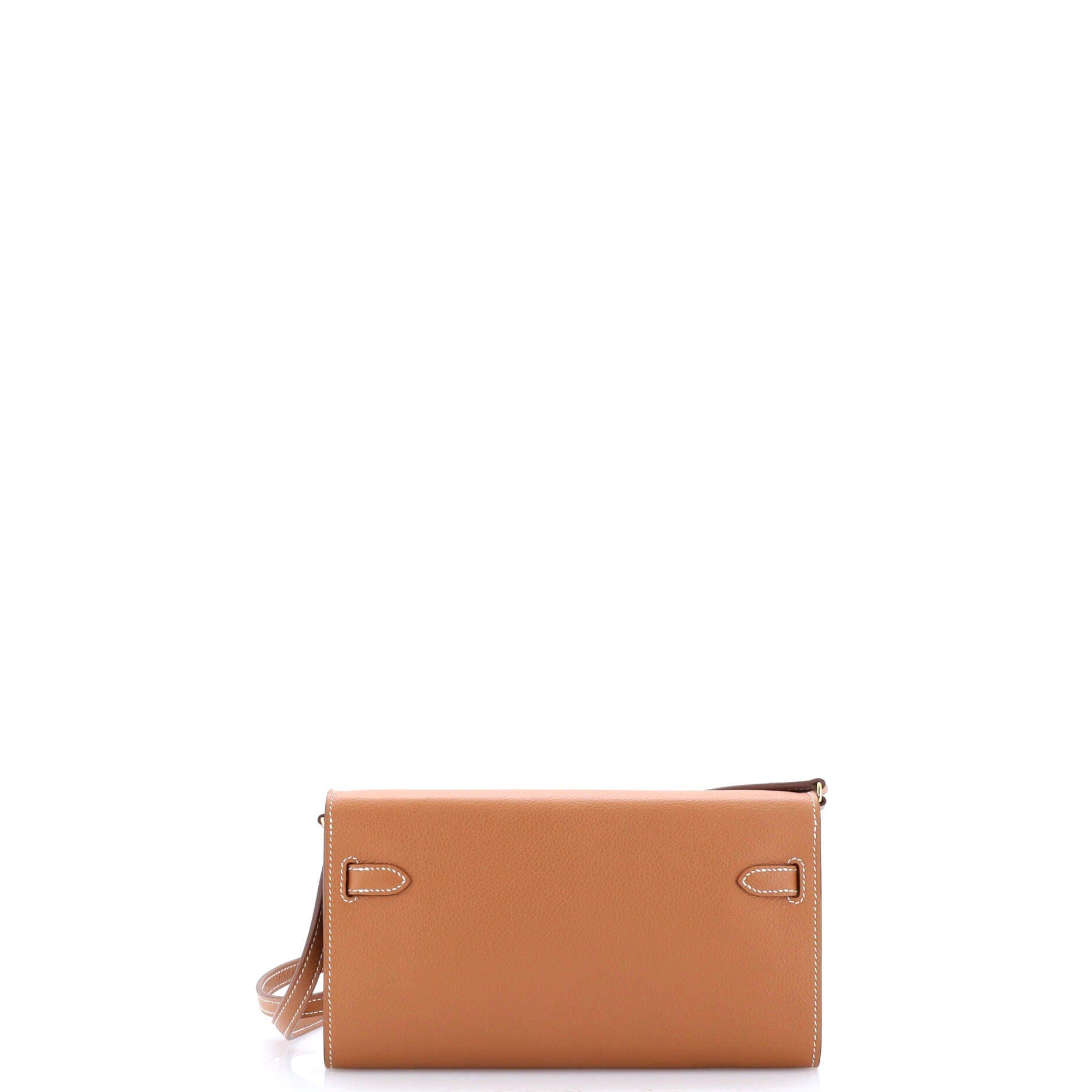 Pre-Owned Hermes Kelly To Go Wallet Evercolor, Alternate, color, 