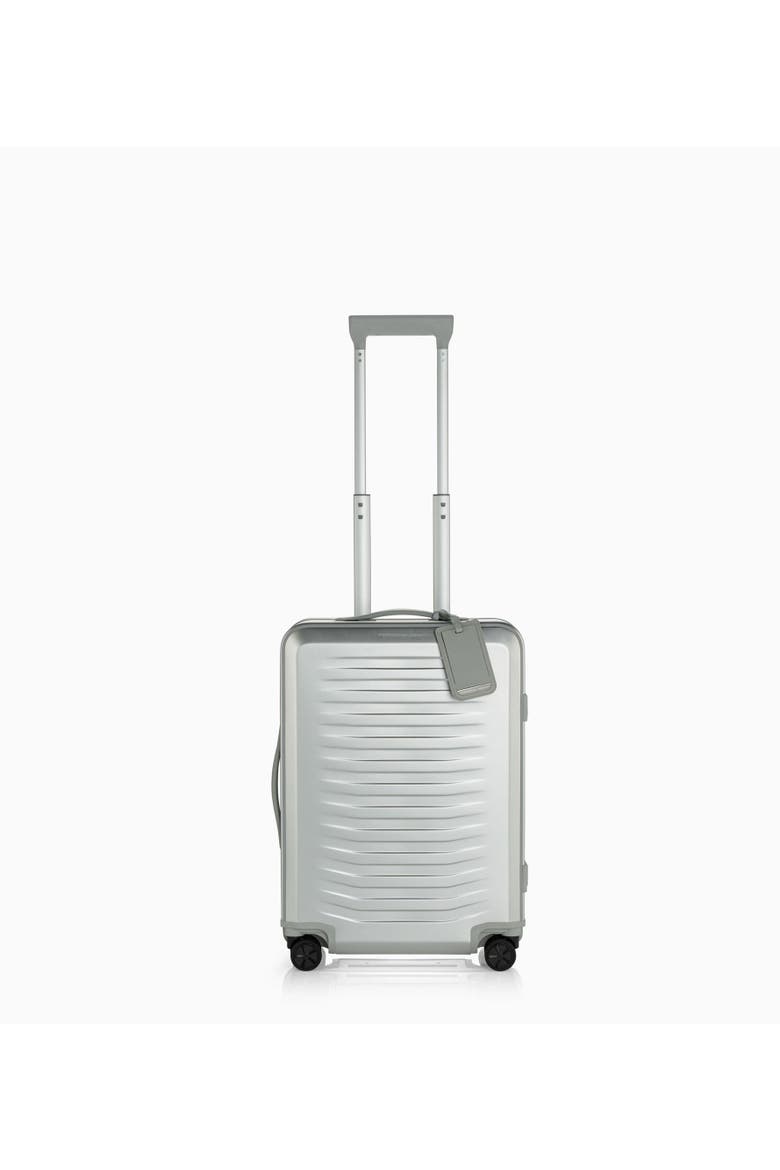 Roadster 21" Carry-on Aluminum Spinner, Main, color, Silver