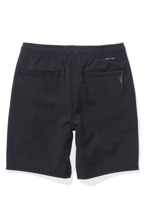 Salty Crew Kids' Drifter Hybrid Swim Trunks In Black