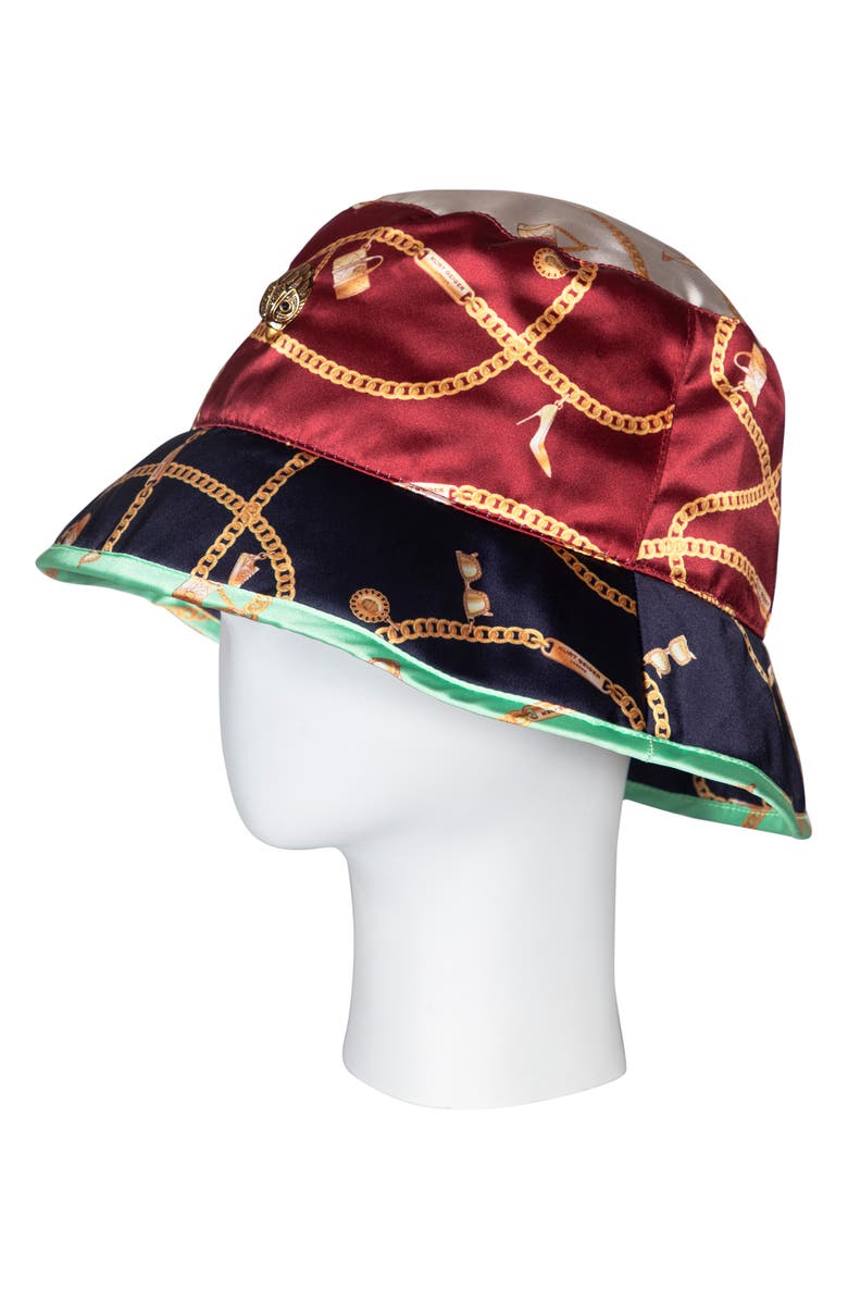 Kurt Geiger London Mixed Charm Print Bucket Hat, Alternate, color,