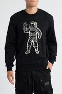 Billionaire Boys Club BB Astronaut Embroidered Cotton Crewneck Sweatshirt