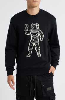 Billionaire Boys Club BB Astronaut Embroidered Cotton Crewneck Sweatshirt