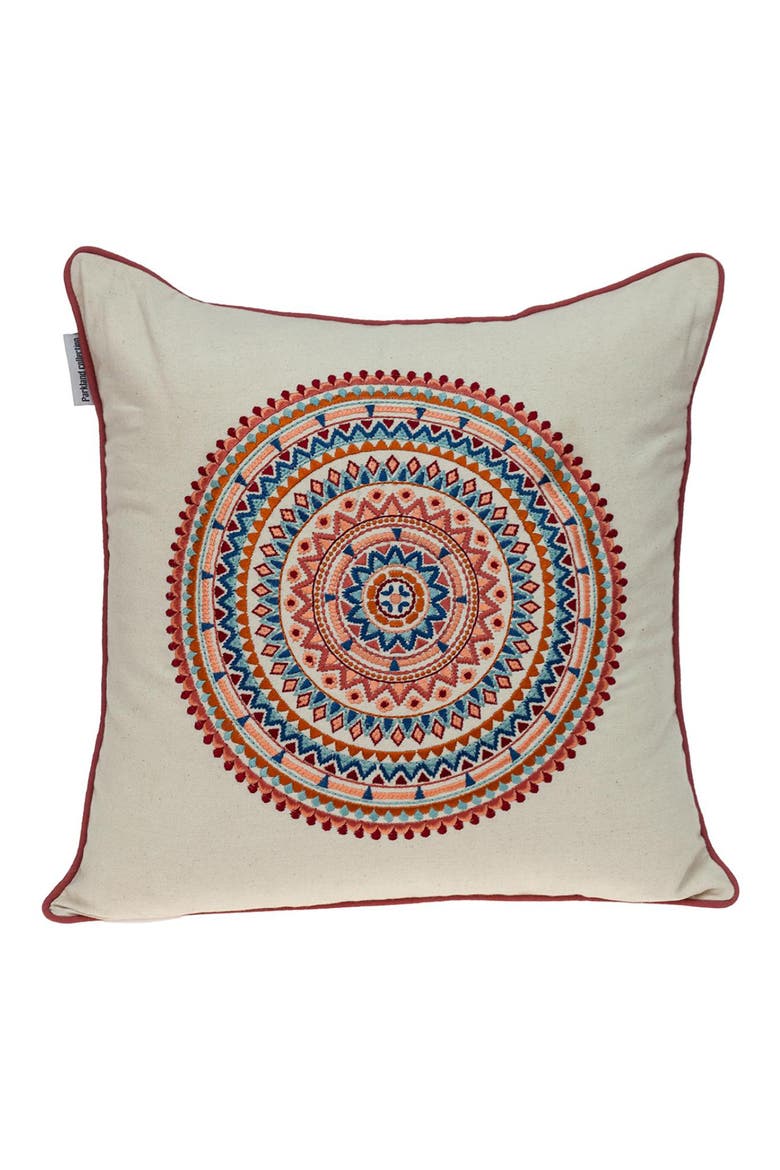 Glibo Embroidered Throw Pillow, Main, color, BEIGE