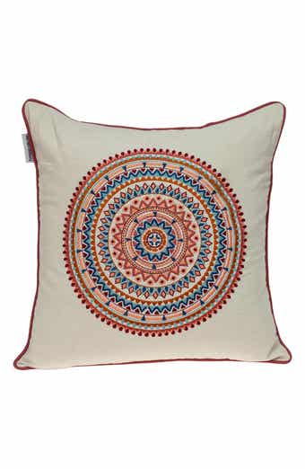 Parkland Collection Glibo Embroidered Throw Pillow