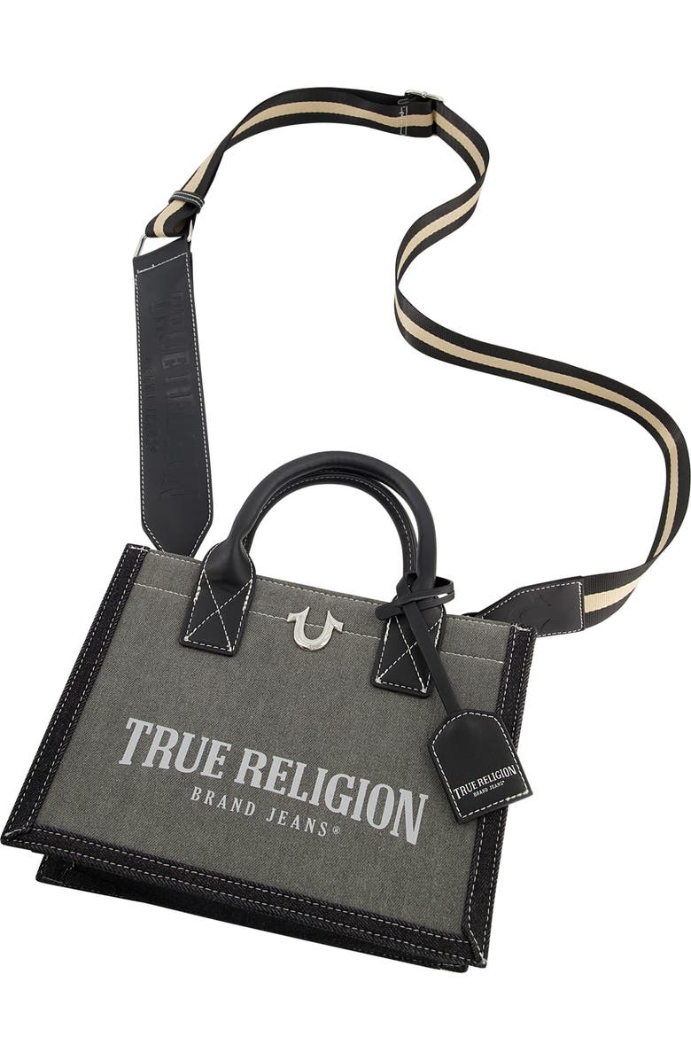 True Religion Modern Edge Denim Tote Bag, Alternate, color,