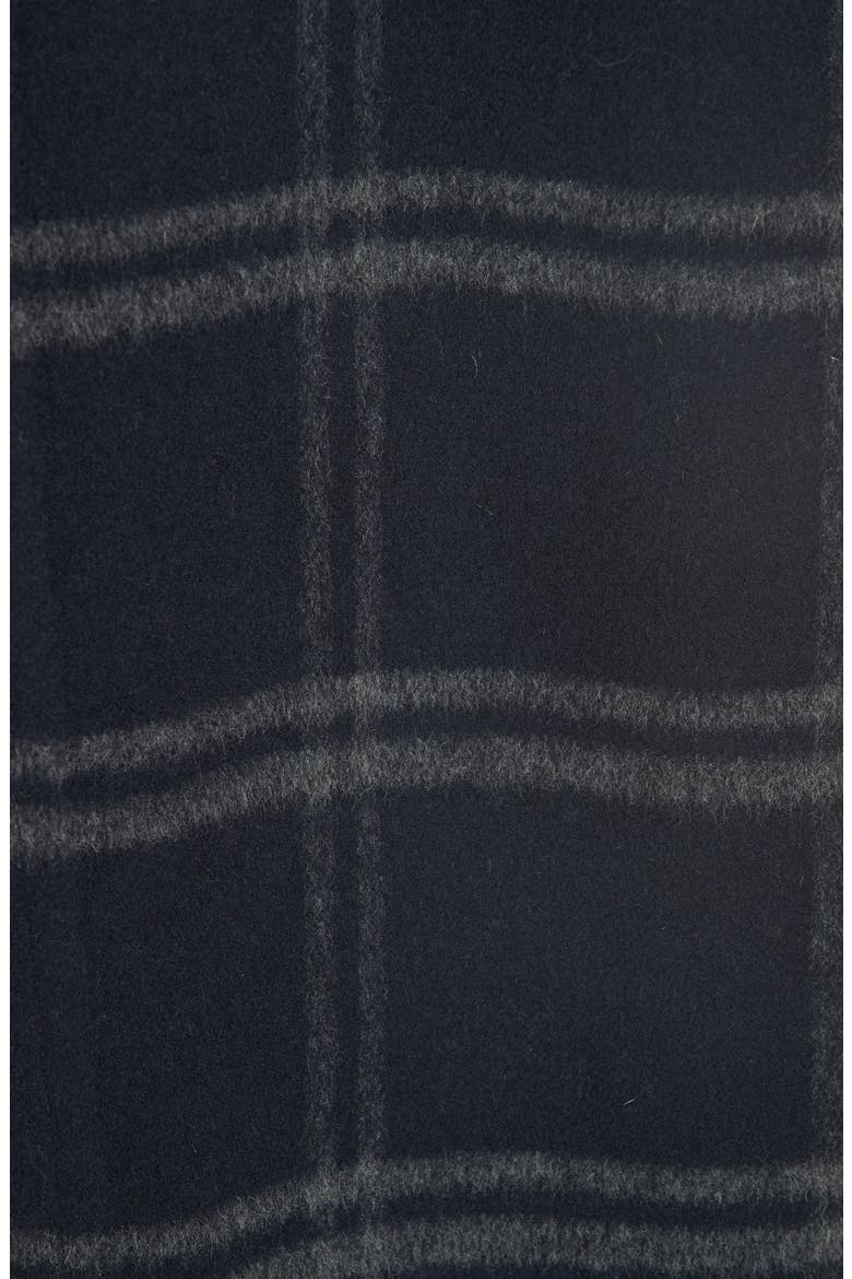 Shadow Plaid Coat, Alternate, color, COASTAL/ GREY