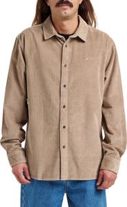 Quiksilver Cotton Corduroy Button-Up Overshirt