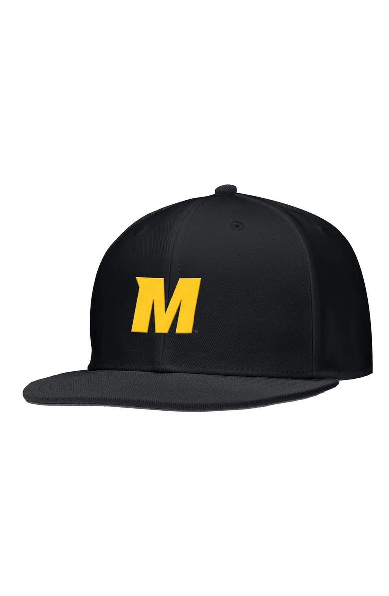Nike Men's Nike Black Missouri Tigers On-Field Baseball Performance Fitted Hat, Alternate, color, Black