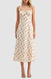 Floral Print Halter Dress