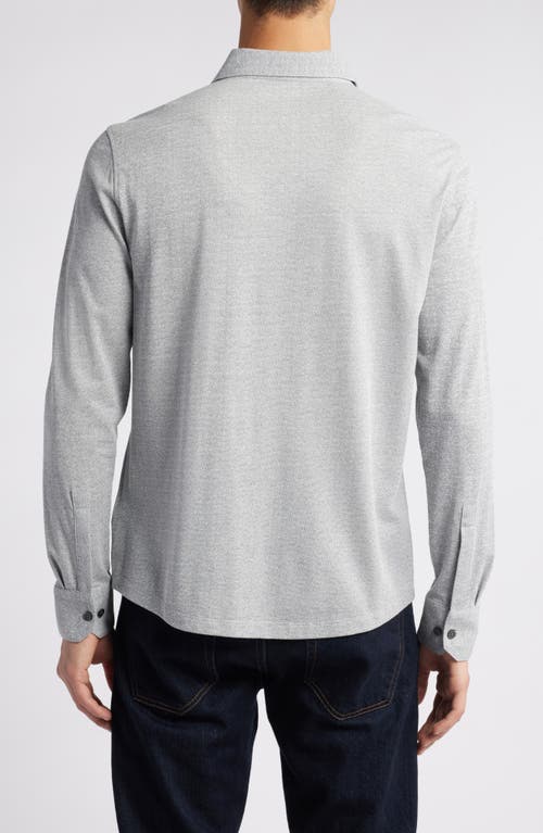 Robert Barakett Roscoe Long Sleeve Knit Shirt In Grey