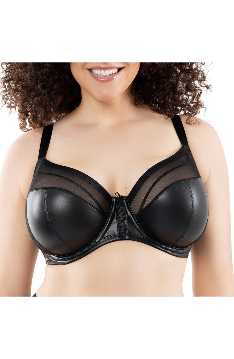 Parfait Stevie Unlined Wired Bra, Alternate, color, Black