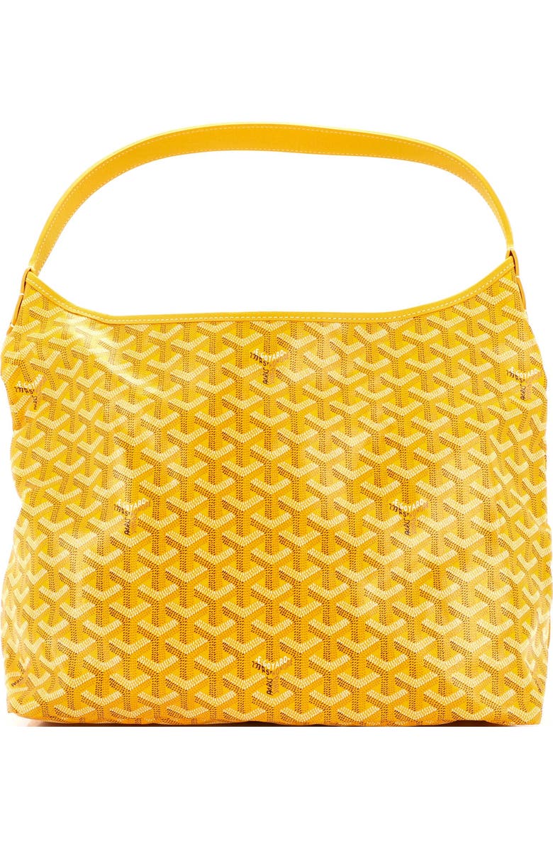 Pre-Owned Goyard Boheme Hobo Coated Canvas, Main, color, Yellow