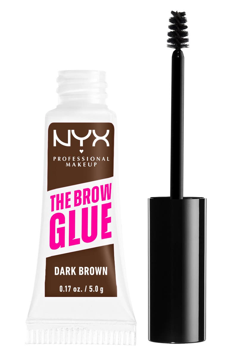 NYX PROFESSIONAL MAKEUP The Brow Glue, Alternate, color, Dark Brown