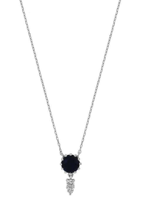El Mar Diamond & Sapphire Pendant Necklace (Nordstrom Exclusive)