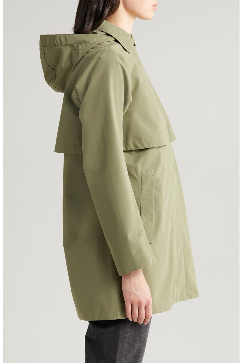 Lilja Waterproof Raincoat, Alternate, color, LAV GREEN