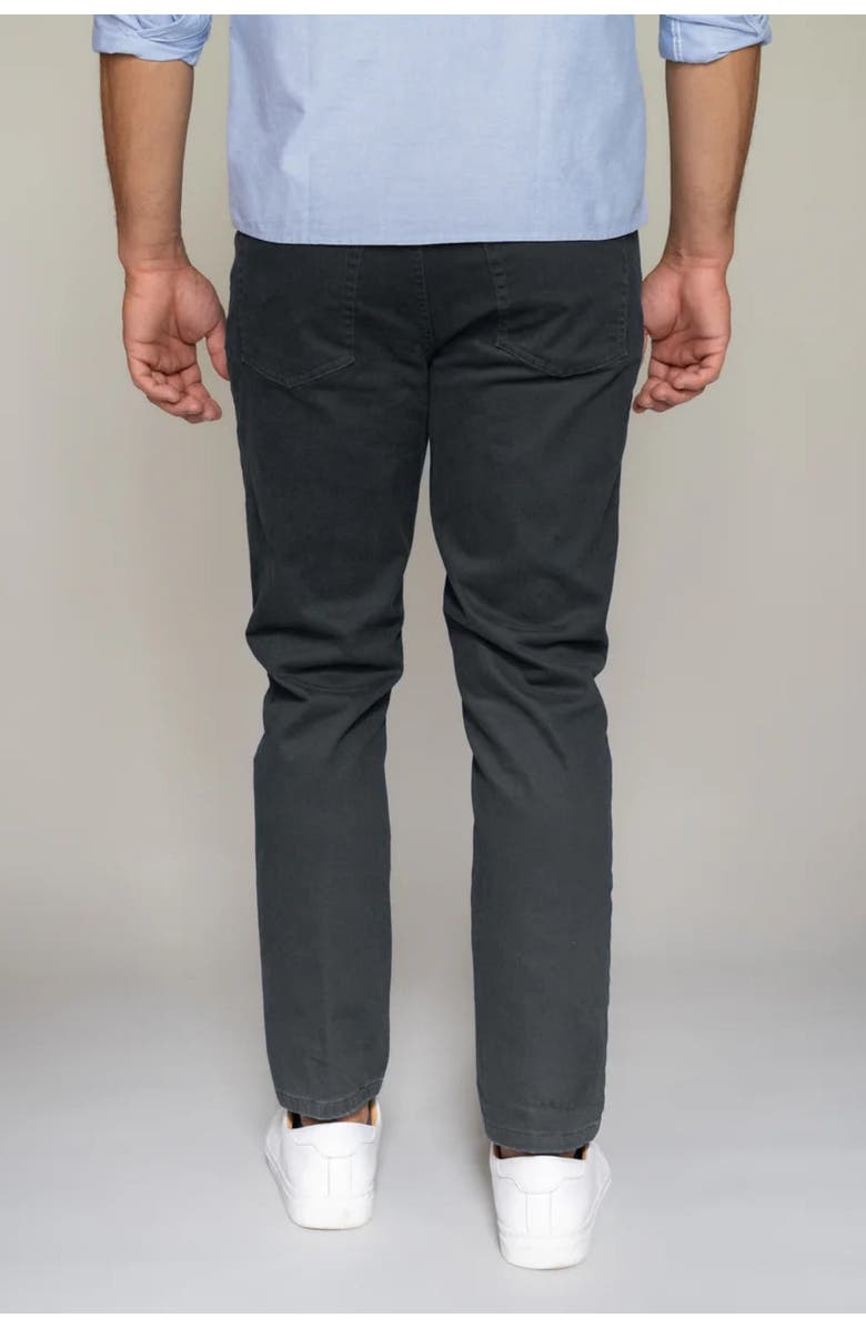 Peter Manning Italian 5-Pocket Pants, Alternate, color, Black