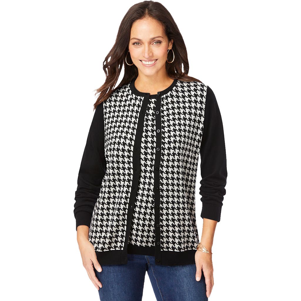 Jessica London Fine Gauge Cardigan In Multi