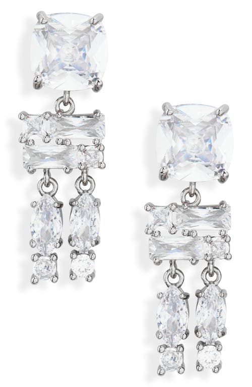 Rabanne Crystal Drop Earrings in Silver /Crystal  product