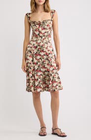 DÔEN Donielle Cowl Neck Silk Dress