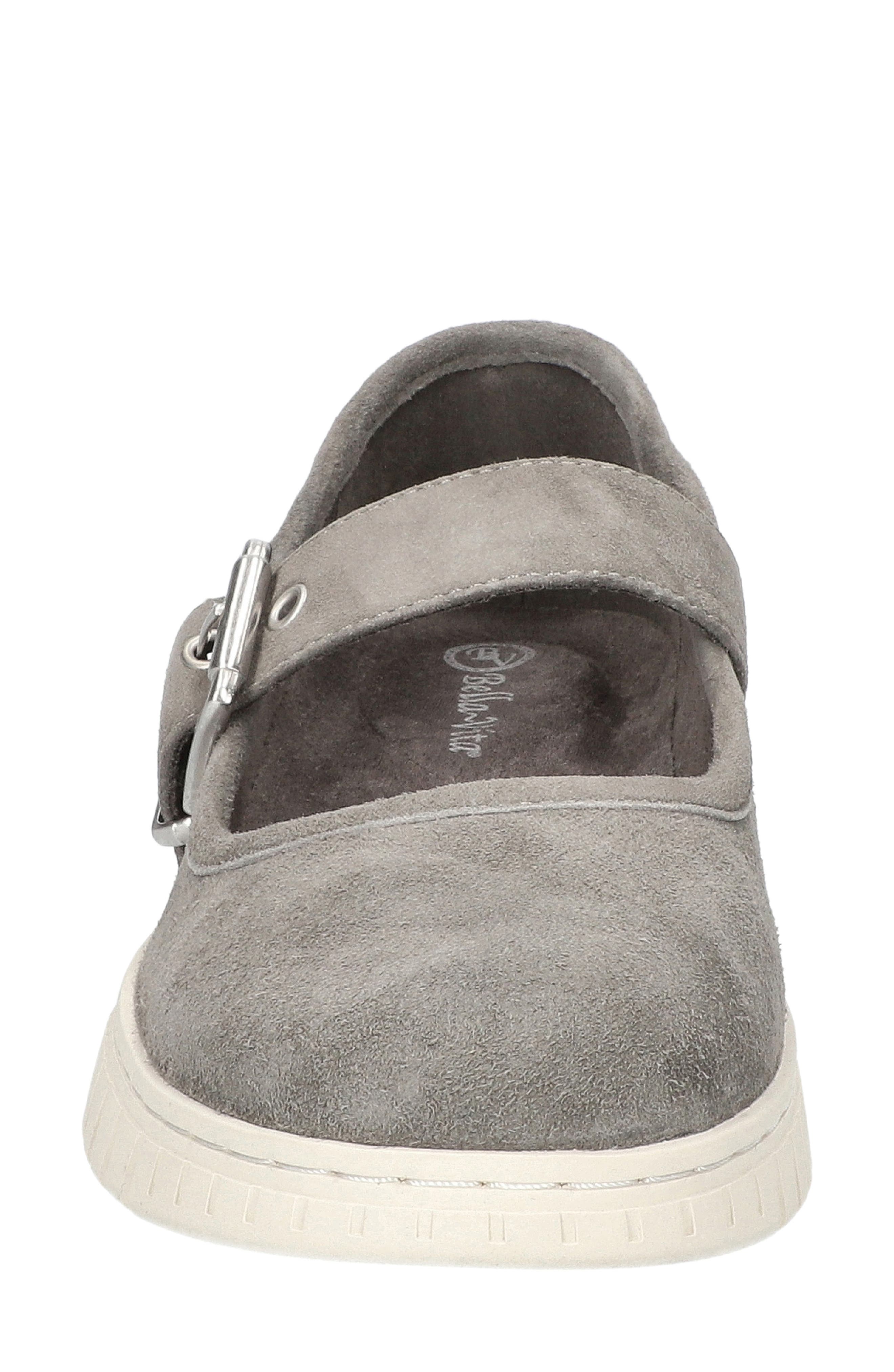 Bella Vita Astro Mary Jane Flat, Alternate, color, Grey Kidsuede Leather