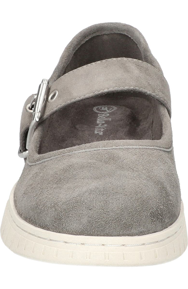Bella Vita Astro Mary Jane Flat, Alternate, color, Grey Kidsuede Leather