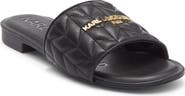 KARL LAGERFELD PARIS Cati Quilted Slide Sandal