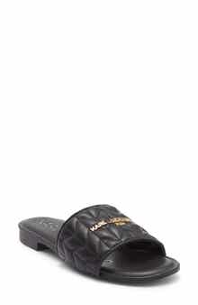 KARL LAGERFELD PARIS Cati Quilted Slide Sandal