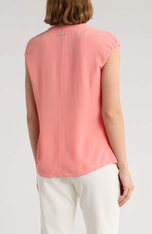 Hugo Boss Boss Berika Pleated Top In Purple