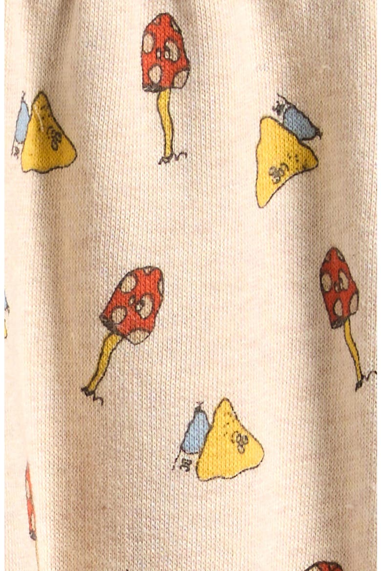 Mush Monster Print Organic Cotton Blend Joggers, Alternate, color, OFF WHITE