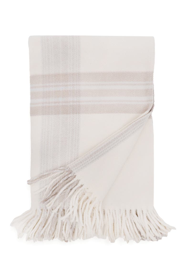Geneva Throw Blanket, Main, color, IVORY/ TAUPE