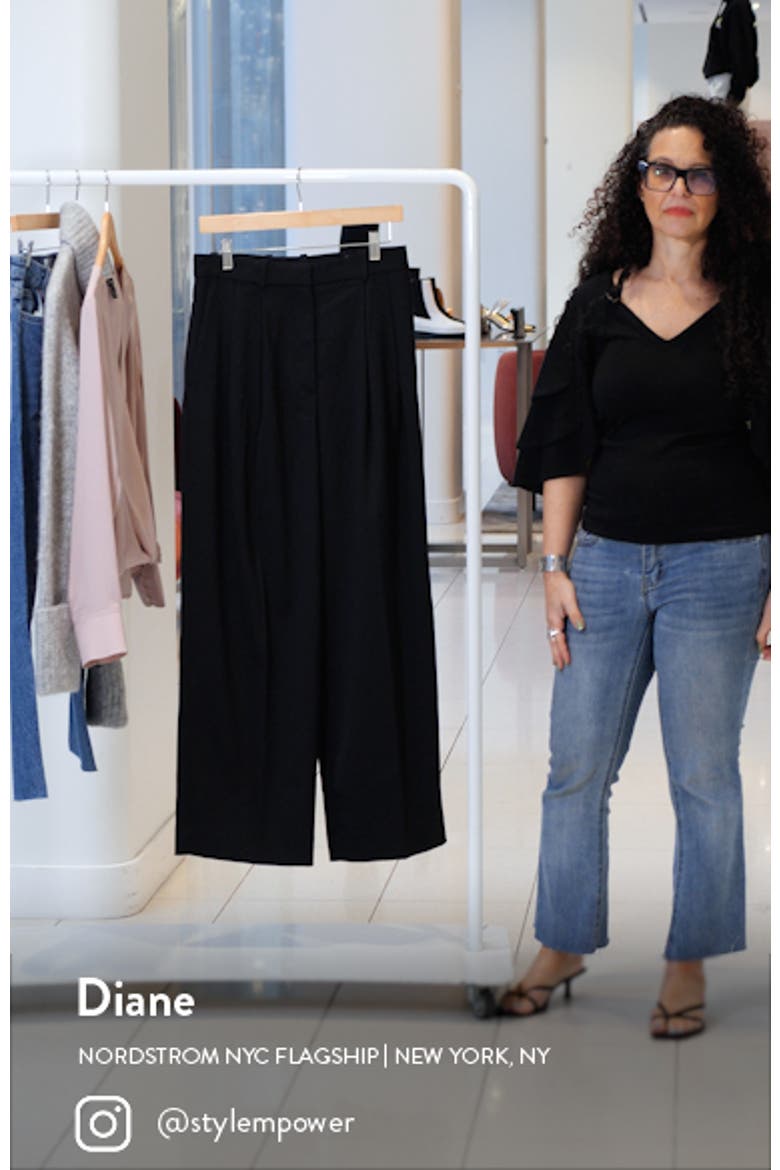 Double Pleat Wool Trousers video