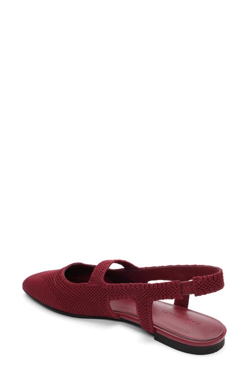 Sanctuary Klara Slingback Flat In Burgundy
