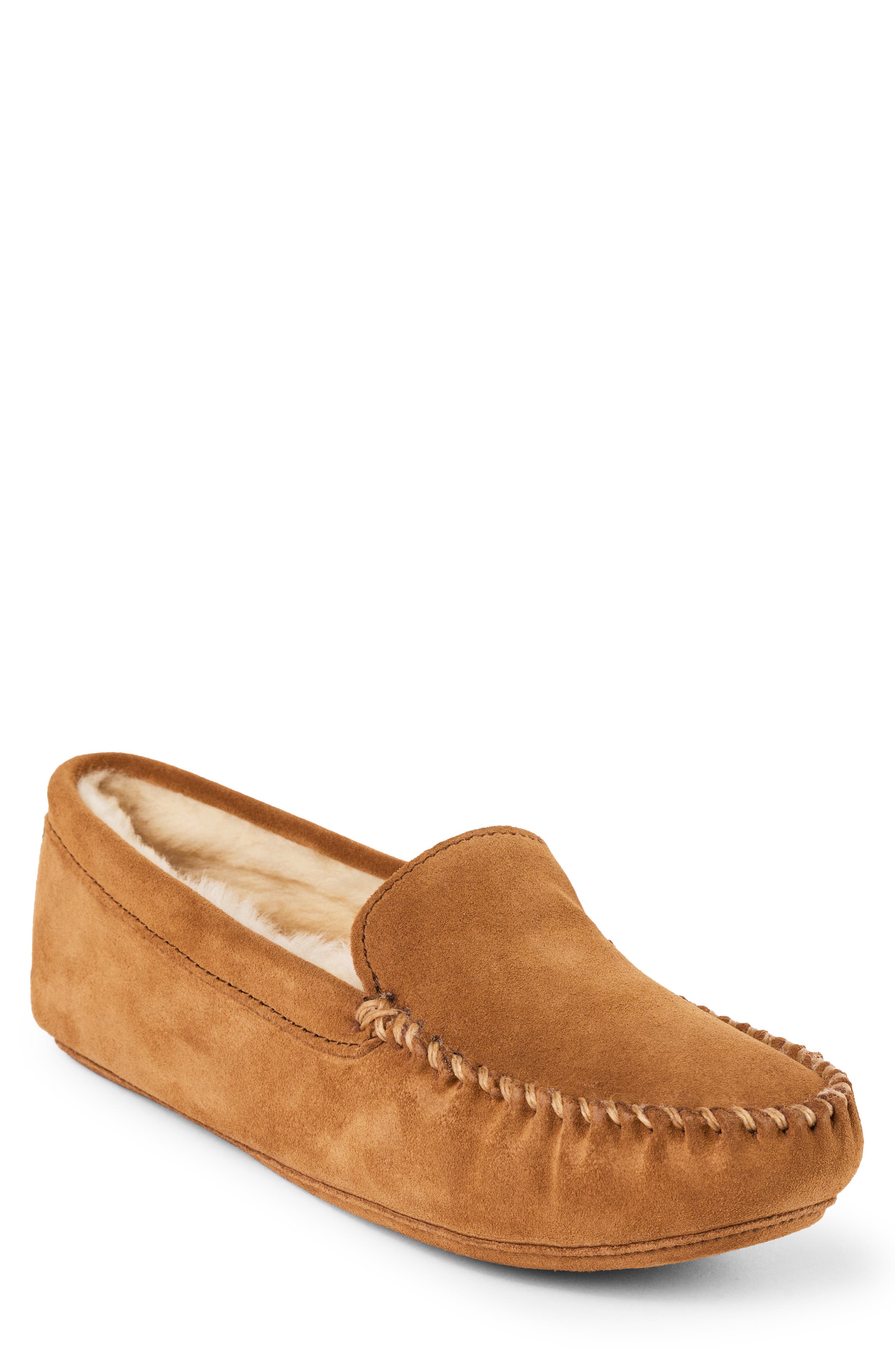 Sheepskin Softsole Venetian Slipper, Main, color, TAN
