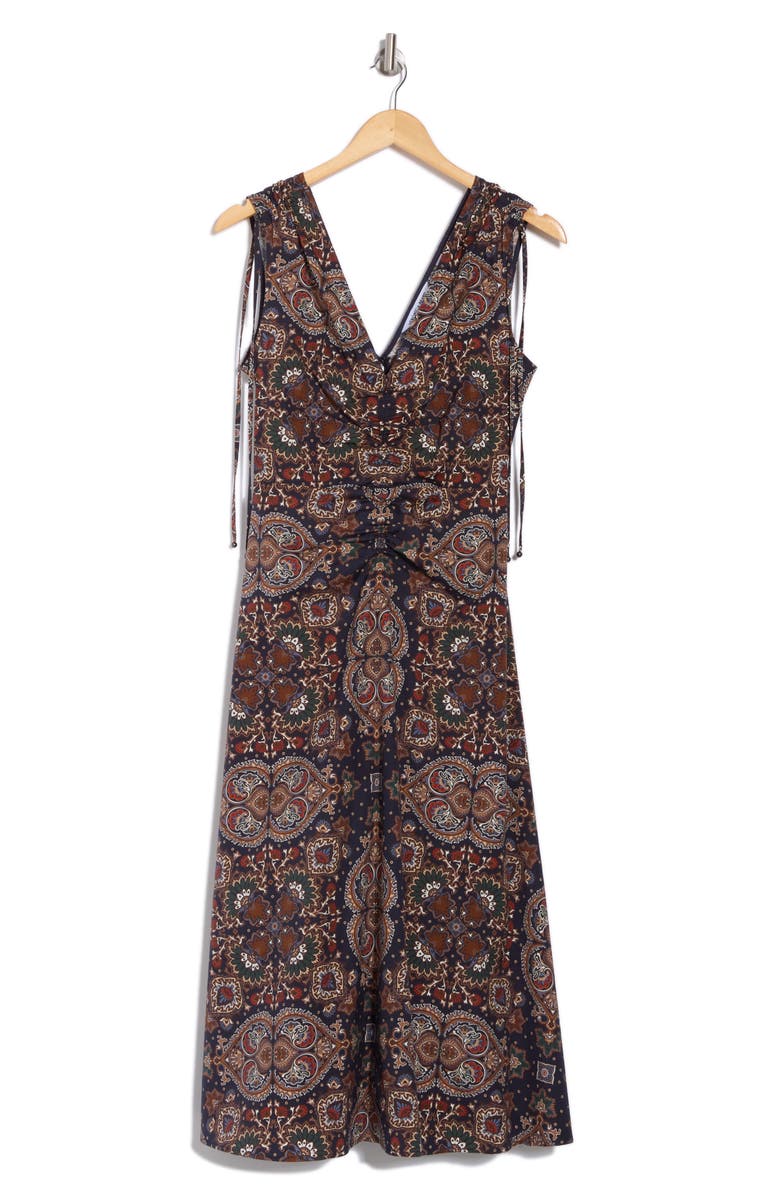 Zia Sleeveless Stretch Cotton Midi Dress