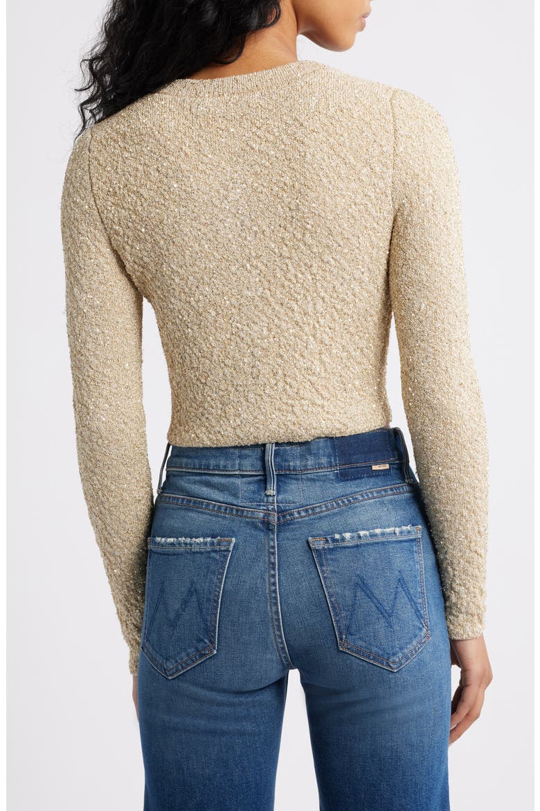 Ferra Embellished Crop Cardigan, Alternate, color, HONEY GOLD