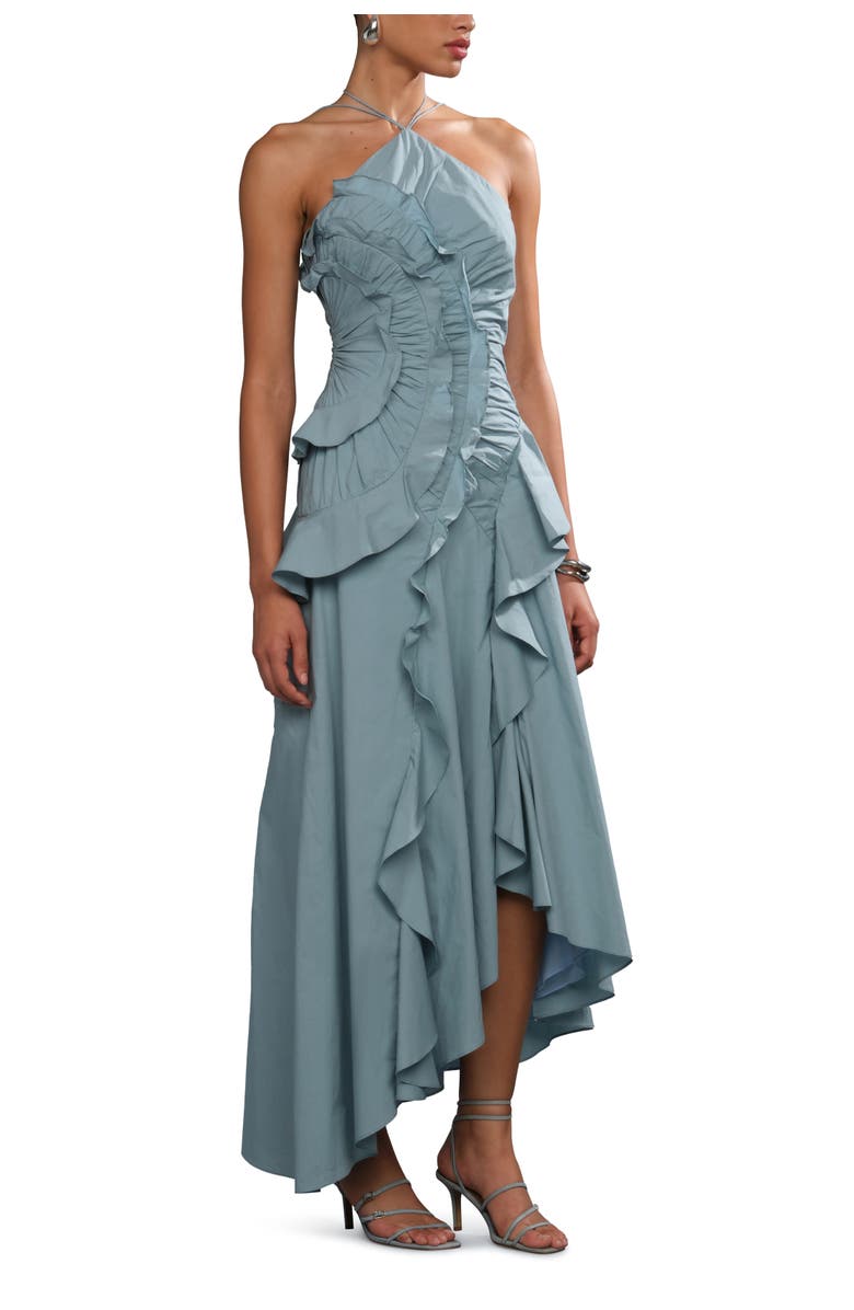 AMUR Ottavia ruffle dress, Alternate, color,
